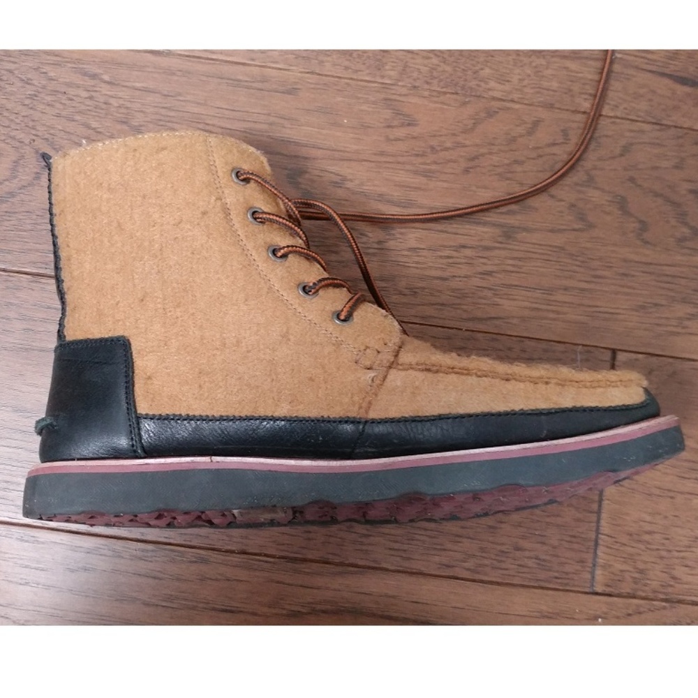 TOMS Men's Woven Wool Tan Boots